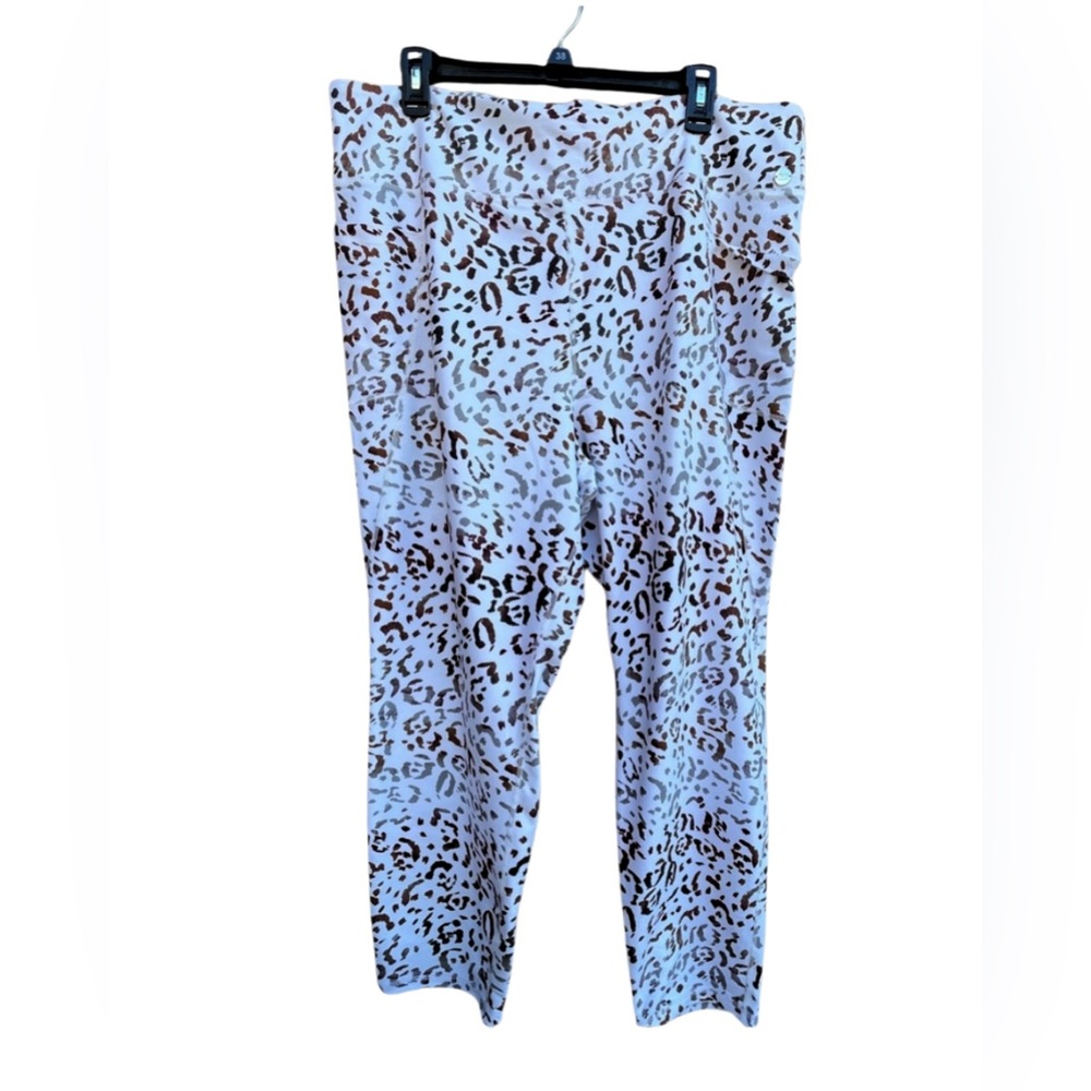 Jones New York 3x Women’s Animal Print White and Brown Leggings